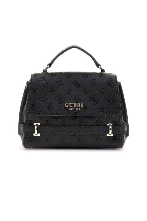 Kadın Zarela Top Handle Fl Omuz Çantası - Siyah 