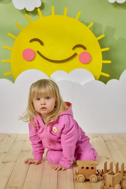Kız Bebek Sweatshırt Pembe 