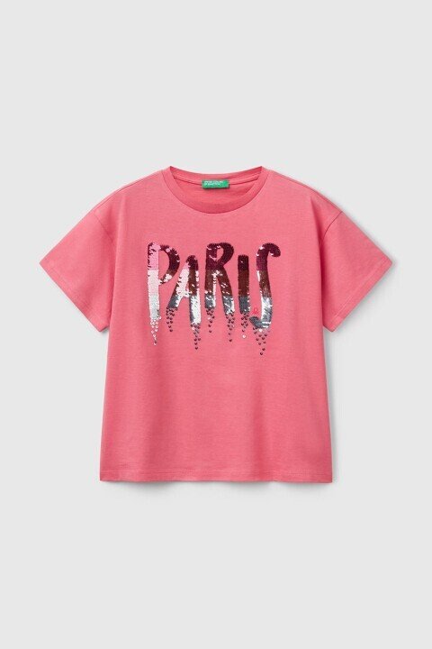 Kız Çocuk Bnt T-Shirt - Pembe - Benetton
