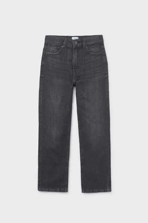 Kız Çocuk Bol Kesim 5 Cepli Jean Pantolon - Siyah - Mayoral