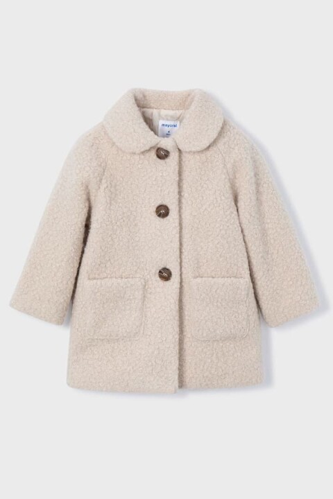 Kız Çocuk Buklet Kaban - Bej - Mayoral