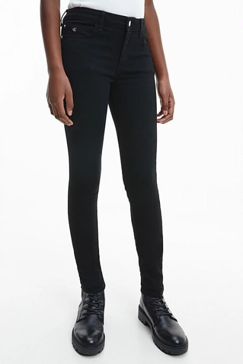 Kız Çocuk Ck Mid Rise Skinny Pantolon - Siyah - Calvin Klein