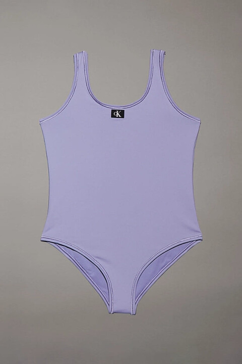 Kız Çocuk Ck Swimsuit Mayo - Mor - Calvin Klein