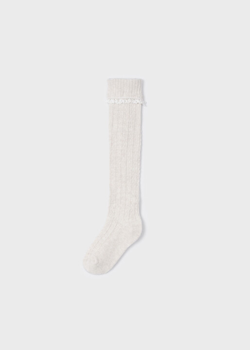 Kız Çocuk Çorap-Krem 