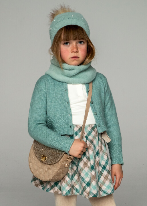 Kız Çocuk Ekose Etek - Yeşil - Mayoral