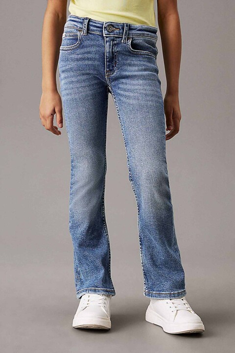 Kız Çocuk Essential Flare Jean Pantolon - Mavi 