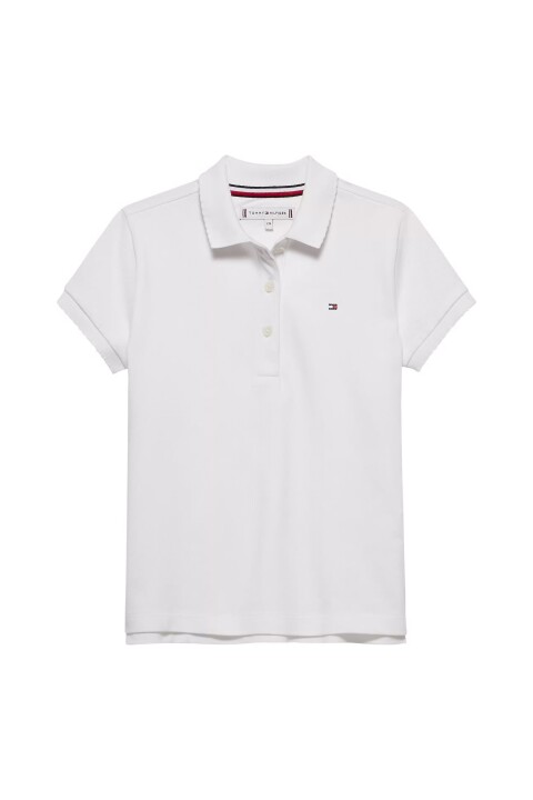 Kız Çocuk Essential Polo T-Shirt - Beyaz 