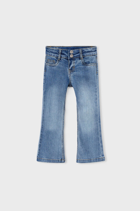 Kız Çocuk İspanyol Paça Jean Pantolon - Açık Denim - Mayoral