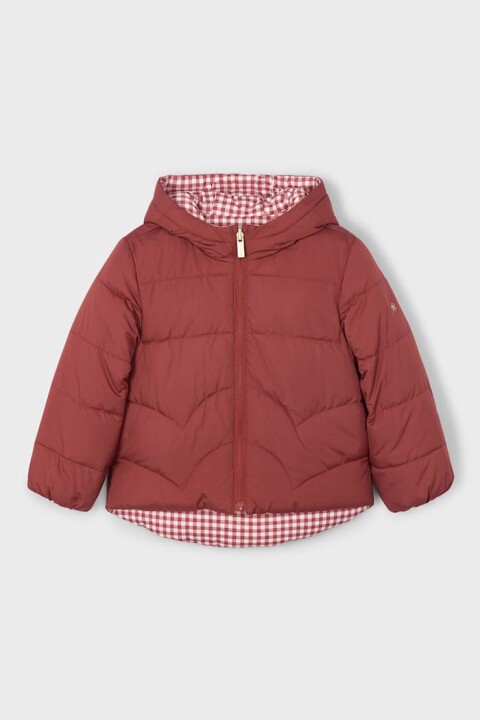 Kız Çocuk Kapüşonlu Çift Taraflı Şişme Mont - Çok Renkli - Mayoral