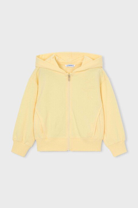 Kız Çocuk Kapüşonlu Sweatshirt - Sarı - Mayoral