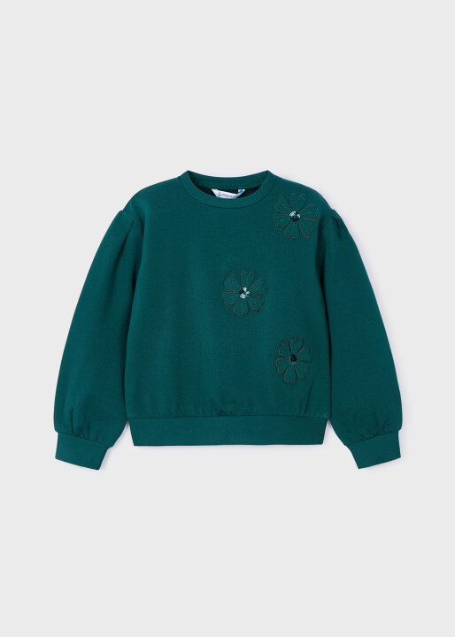 Kız Çocuk KAZAK Koyu Yeşil 