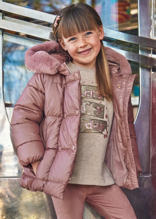 Kız Çocuk Mont Pembe 