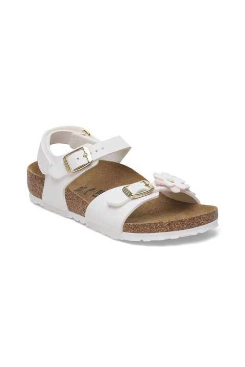 Kız Çocuk Rio Çiçekli Sandalet - Beyaz - Birkenstock
