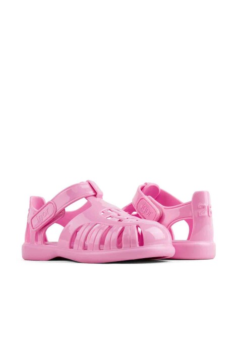 Kız Çocuk S10311 Tobby Gloss Çocuk Cırtlı Sandalet - Rosa - İgor