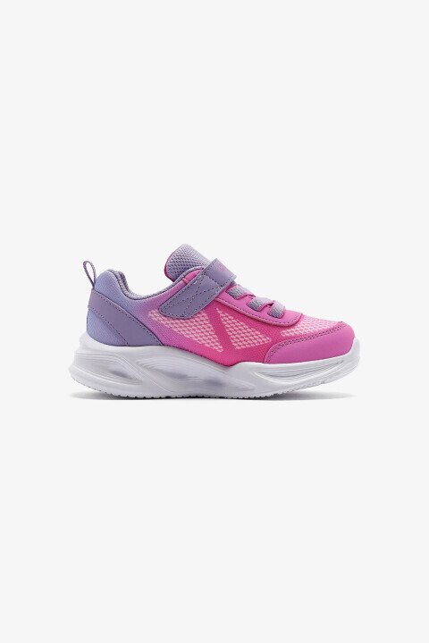 Kız Çocuk Sola Glow - Ombre Deluxe Işıklı Spor Ayakkabı - Pembe/Lila - Skechers