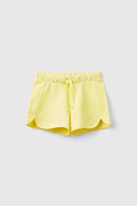 Kız Çocuk Şort - Sarı - Benetton