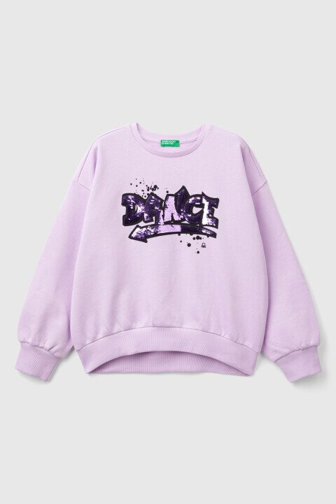 Kız Çocuk Sweatshirt - Lila - Benetton