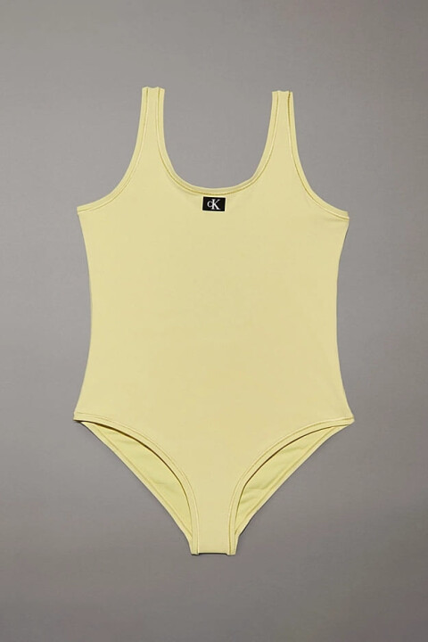 Kız Çocuk Swimsuit Mayo - Sarı - Calvin Klein