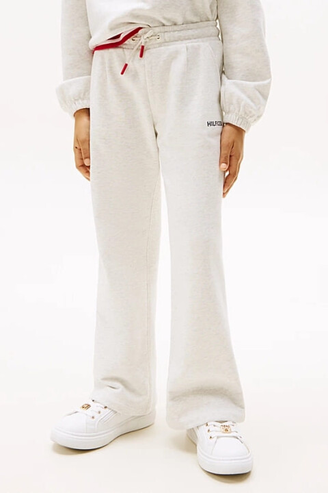 Kız Çocuk Th Geniş Paça Eşofman Altı - Beyaz - Tommy Hilfiger