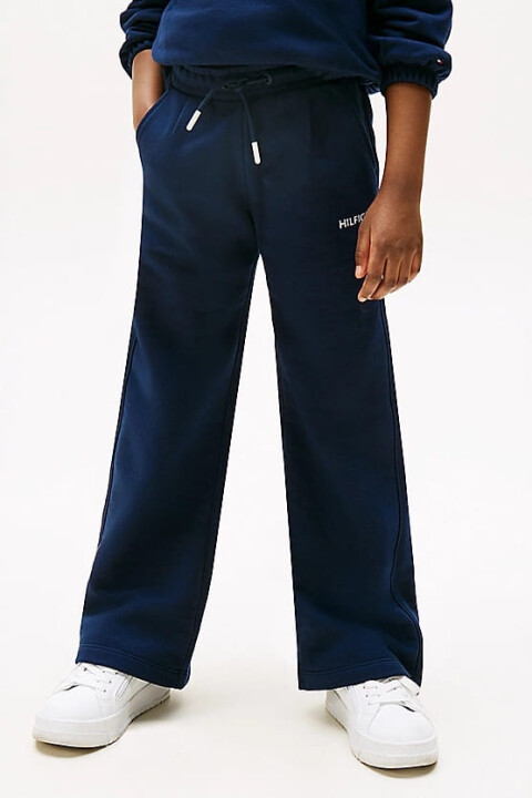 Kız Çocuk Th Geniş Paça Eşofman Altı - Lacivert - Tommy Hilfiger