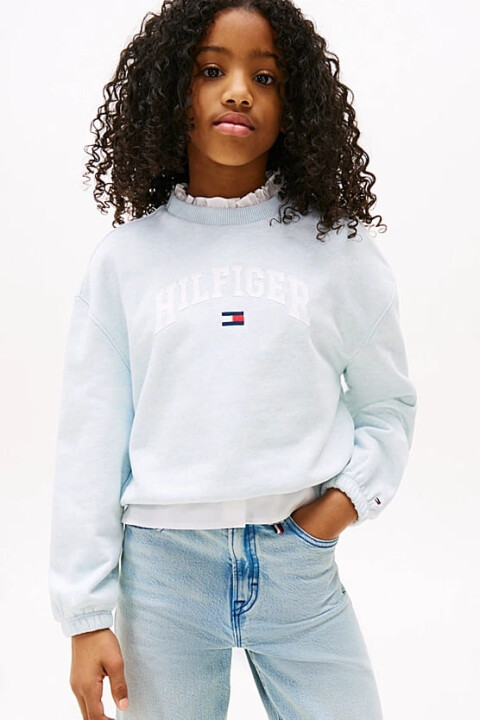 Kız Çocuk Th Varsity Sweatshirt - Mavi - Tommy Hilfiger