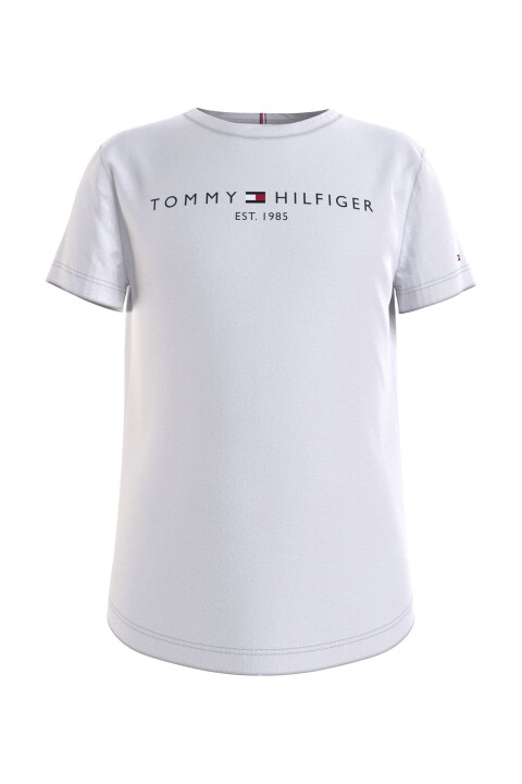 Kız Çocuk Th Yazı Logo T-Shirt - Beyaz - Tommy Hilfiger