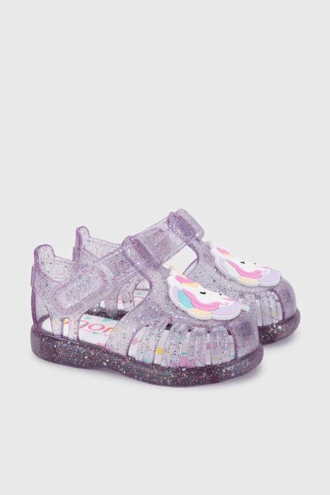 Kız Çocuk Tobby Unicornio Sandalet - Mor - Igor