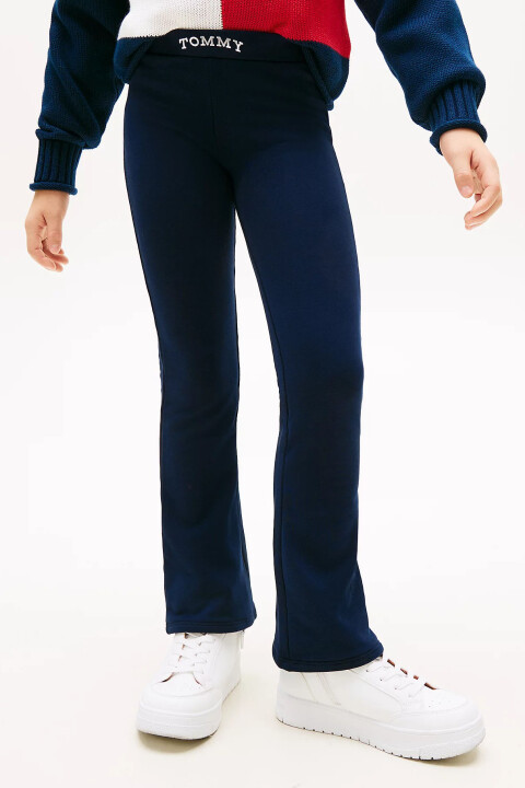 Kız Çocuk Tommy Foil Flare Tayt - Lacivert - Tommy Hilfiger