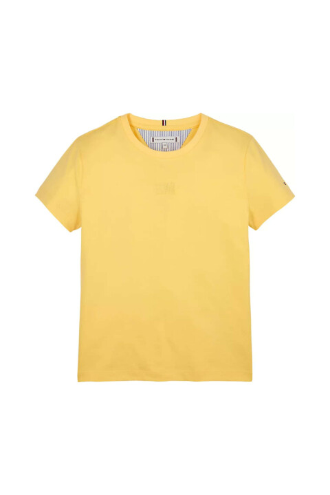 Kız Çocuk Tonal Bayrak Logo T-Shirt - Sarı - Tommy Hilfiger