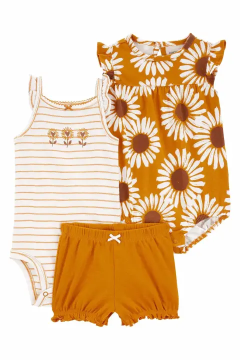 Layette Kız Bebek 3Lü Set 