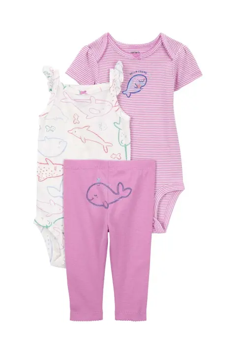Layette Kız Bebek 3Lü Set 