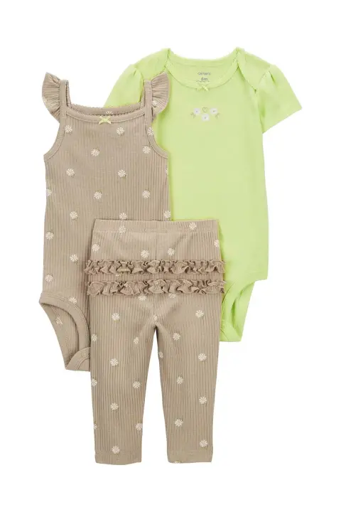 Layette Kız Bebek 3Lü Set 