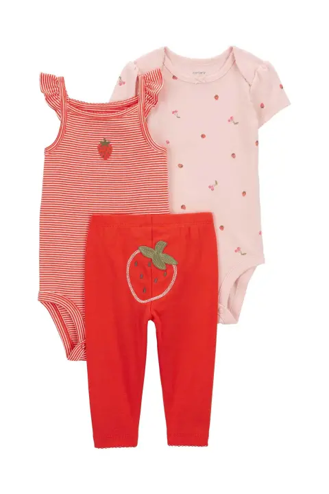 Layette Kız Bebek 3Lü Set 
