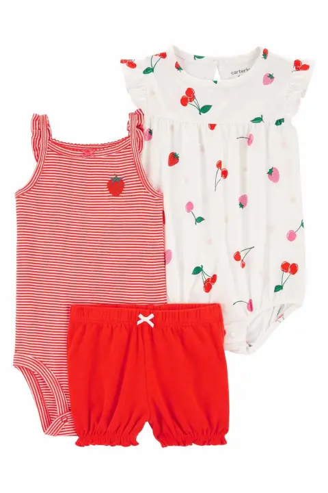 Layette Kız Bebek 3Lü Set 