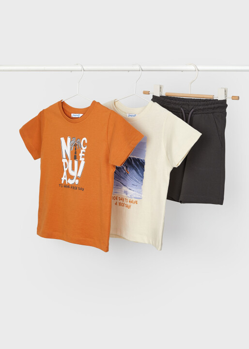 Erkek Çocuk İki Tişört Şort Set - Mayoral