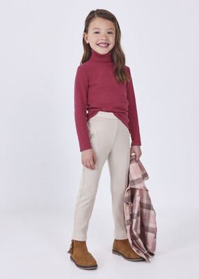 Kız Çocuk Balıkçı Yaka Kazak-Fuşya 