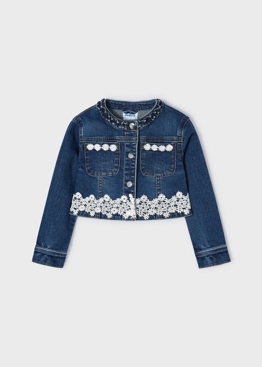 Kız Çocuk Denim Ceket-Lacivert - Mayoral
