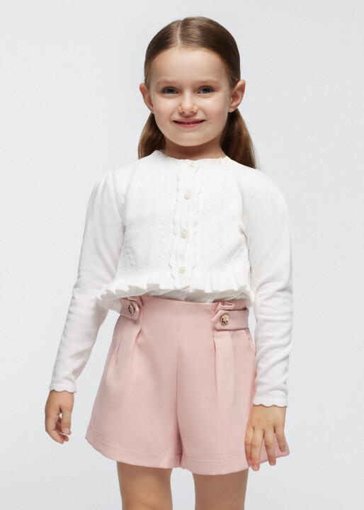 Kız Çocuk Hırka-Krem 