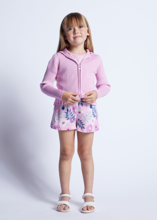 Kız Çocuk Hırka-Mor 