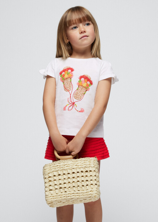 Kız Çocuk İkili Set-Kırmızı 