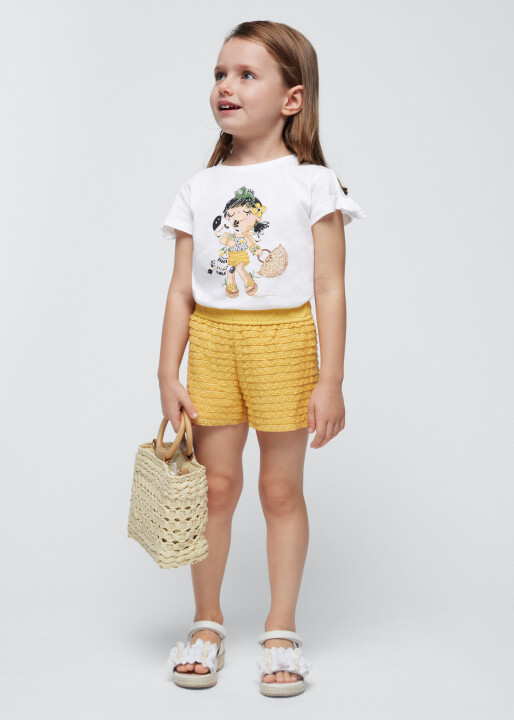 Kız Çocuk İkili Set-Sarı 