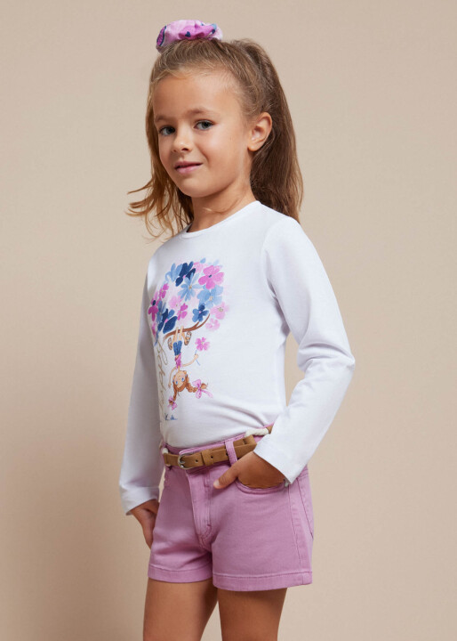 Kız Çocuk Şort-Pembe 