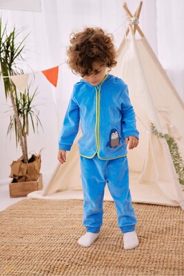 Erkek Bebek 2Li Takım-Mavi - Minycenter