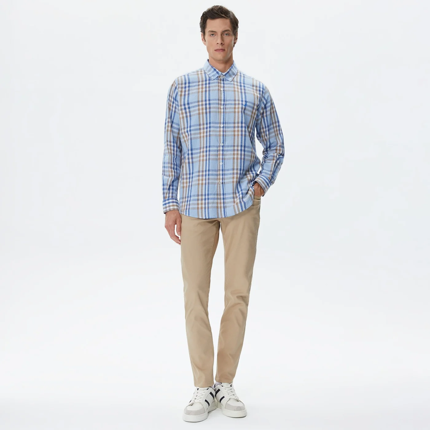 Erkek Slim Fit Pantolon - Bej - Nautica