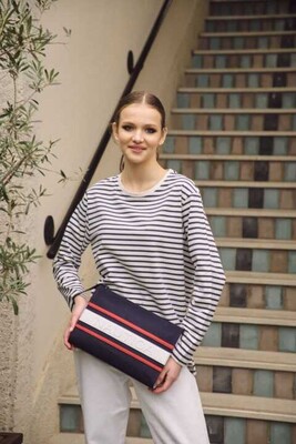 Portföy Çanta-Cn3046T-Lacivert-Beyaz-Kırmızı - Nautica