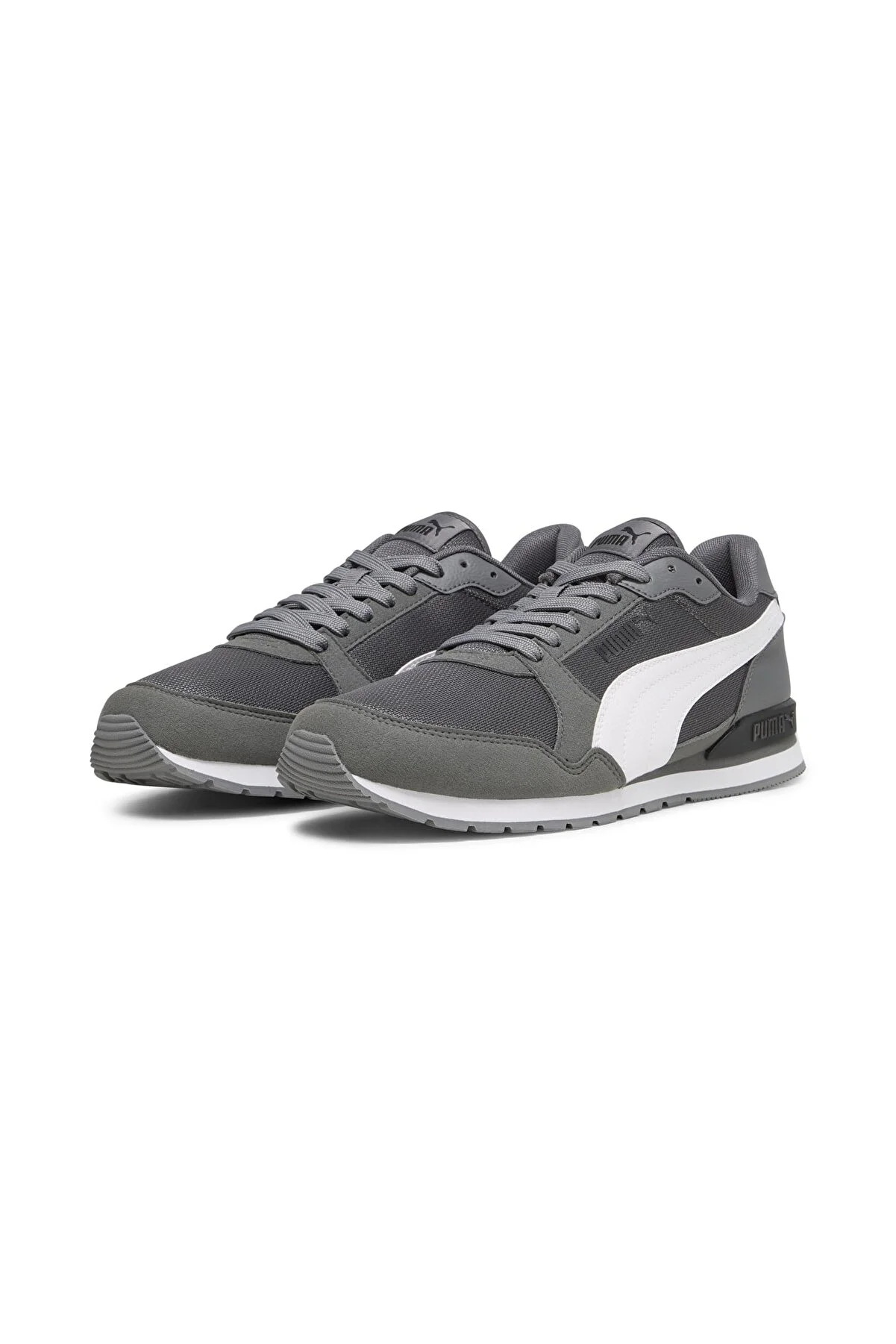 384640 St Runner V3 Mesh Erkek Spor Ayakkabı-Gri 