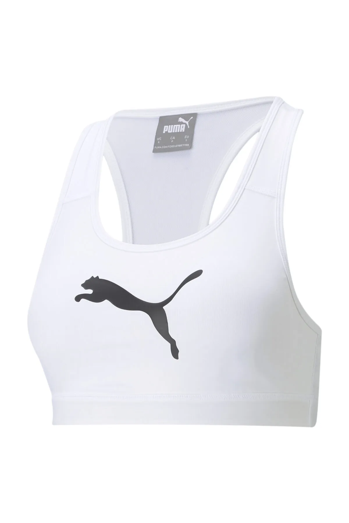Mid Impact 4Keeps Bra Kadın Sporcu Crop 520304-Beyaz - PUMA