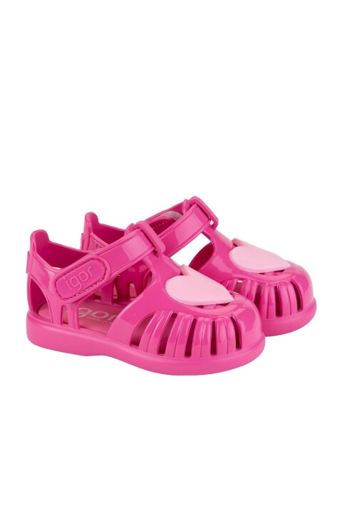 Kız Çocuk S10310 Tobby Gloss Love Sandalet - Pembe - İGOR