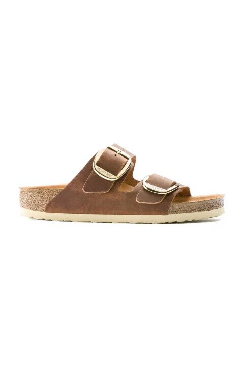 Unisex Arizona Big Buckle Leoi Terlik - Konyak - Birkenstock