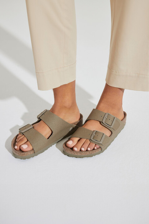Erkek Arızona Tex Canvas Vegan Terlik - Birkenstock